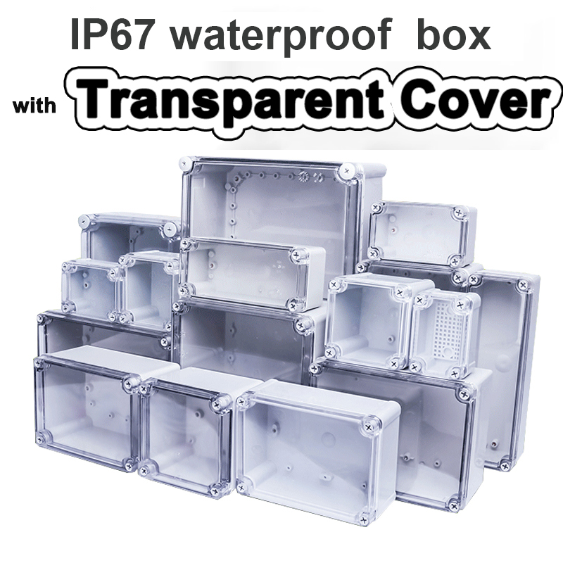 Outdoor Power Supply Box - F-type transparent waterproof box Outdoor monitoring