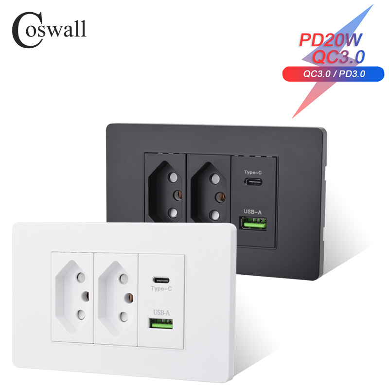 Outdoor Power Outlet - Coswall PC Brazil Standard 20A Power