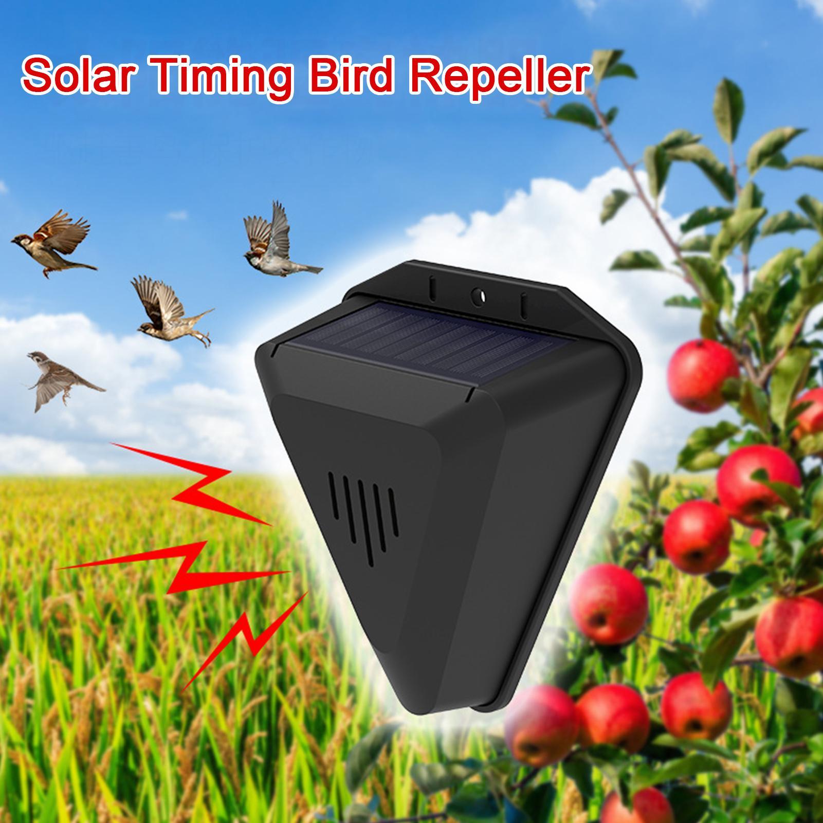 Outdoor Power Timer - Solar Timer Bird Repeller With 13