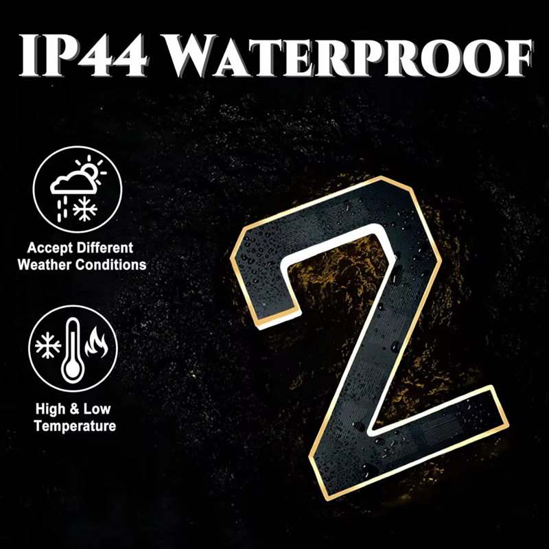 12CM Solar-Powered Outdoor Hou - огляд і ціна Outdoor Power Number
