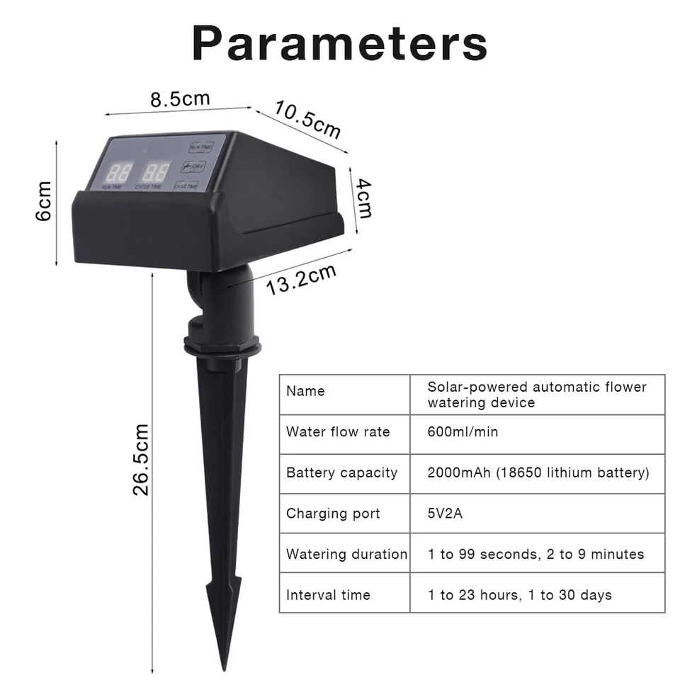 New Solar Powered Irrigation T - огляд і ціна Outdoor Power Timer