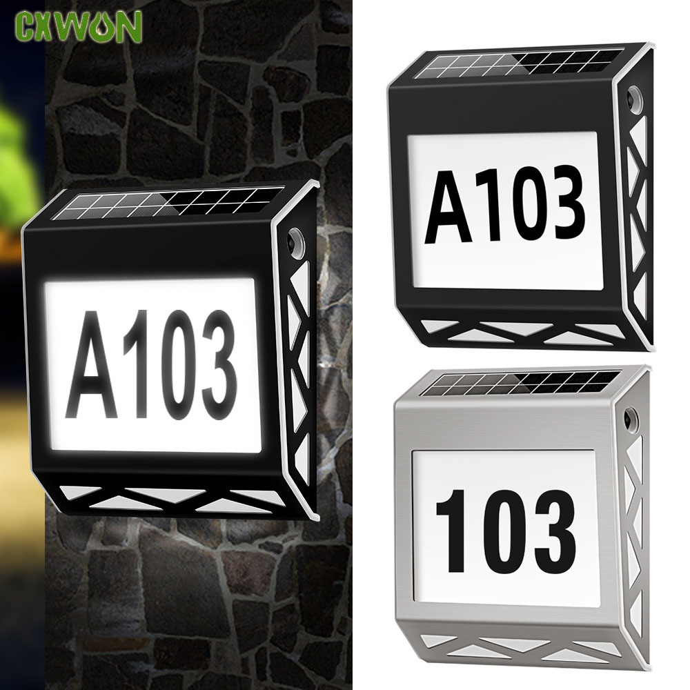 Solar Powered Door Sign Light  - огляд і ціна Outdoor Power Number