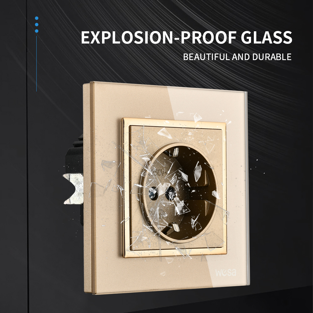 WESA Crystal Tempered Glass Pa - огляд і ціна Outdoor Power Outlet