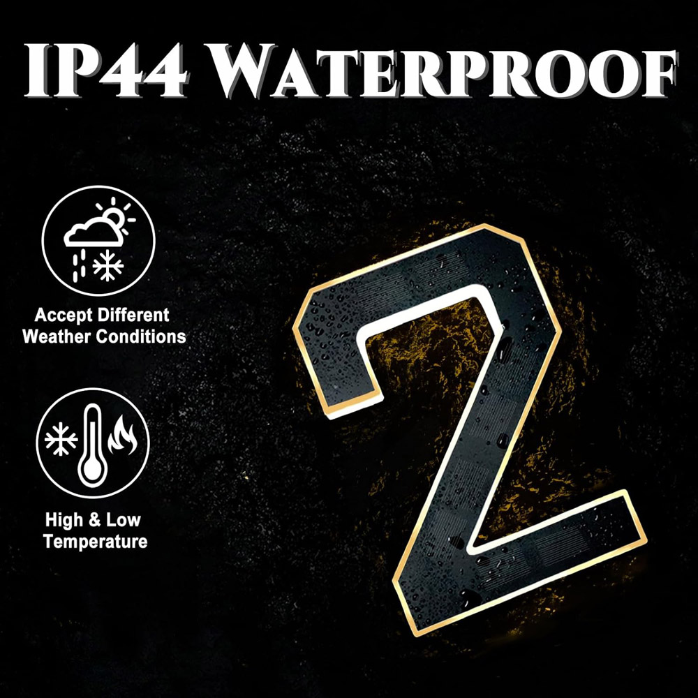 12CM Solar-Powered Outdoor Hou - огляд і ціна Outdoor Power Number