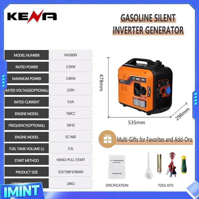 3.5kW 6.5kW Dual-Fuel LPG/CNG  - огляд і ціна Portable Generator Inverter