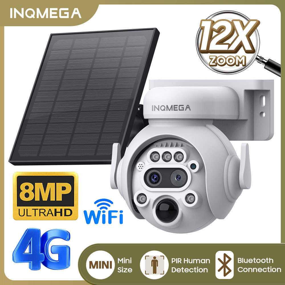 INQMEGA 8MP 4K Solar Powered C - огляд і ціна Panel Power Outdoor
