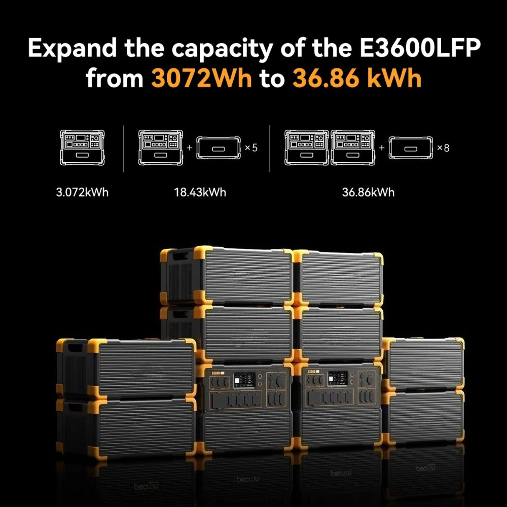 EP3800-48V Stackable LiFePO4 B - огляд і ціна Portable Generator Inverter