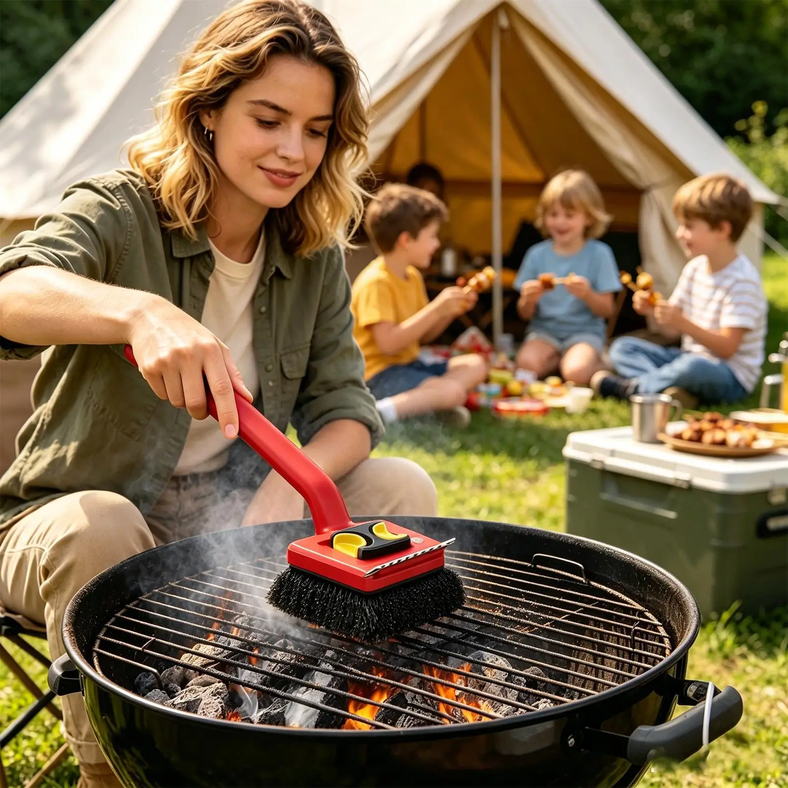 Long Handle Electric Grill Bru - огляд і ціна Outdoor Power Grill
