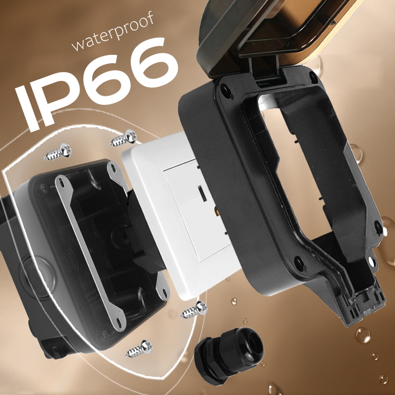Avoir IP66 Wall Waterproof Soc - огляд і ціна Outdoor Power Outlet