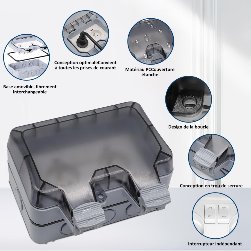 EIOMR France IP66 Weatherproof - огляд і ціна Outdoor Power Outlet