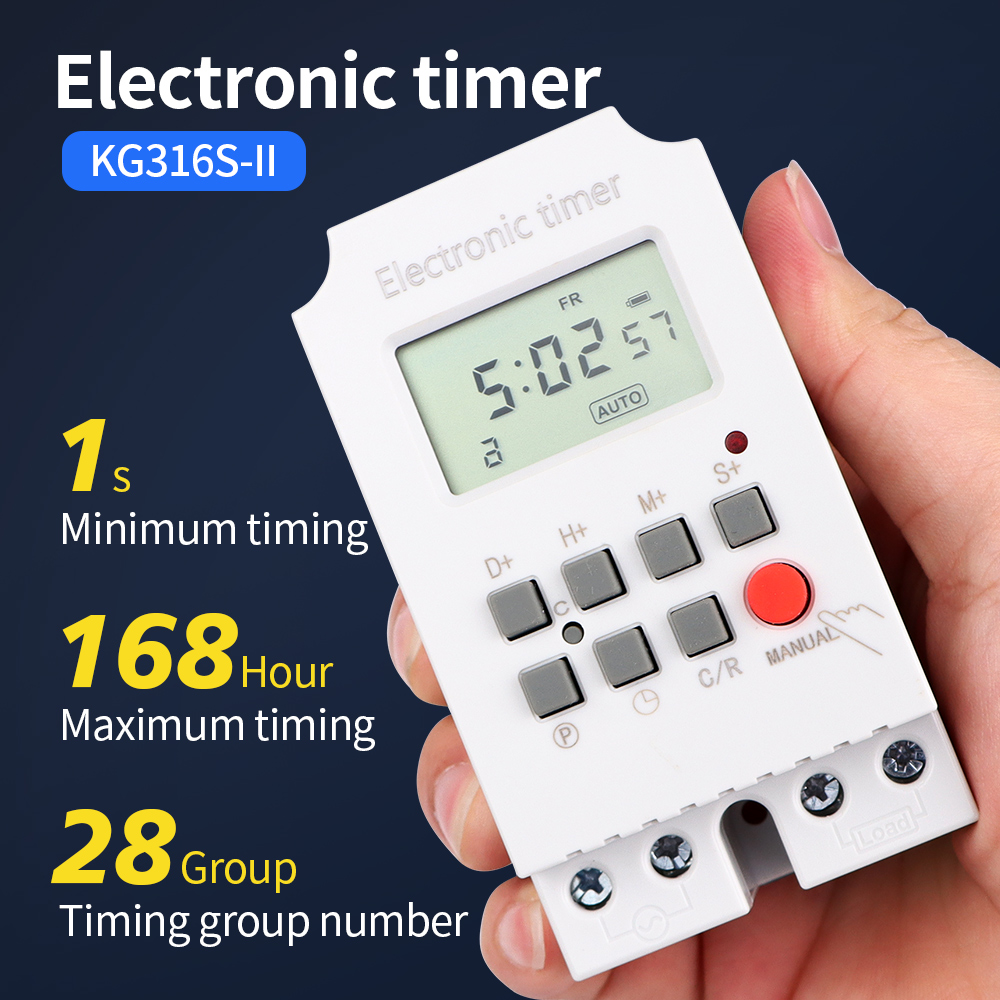 KG316S 220VAC 25A Digital Time - огляд і ціна Outdoor Power Timer