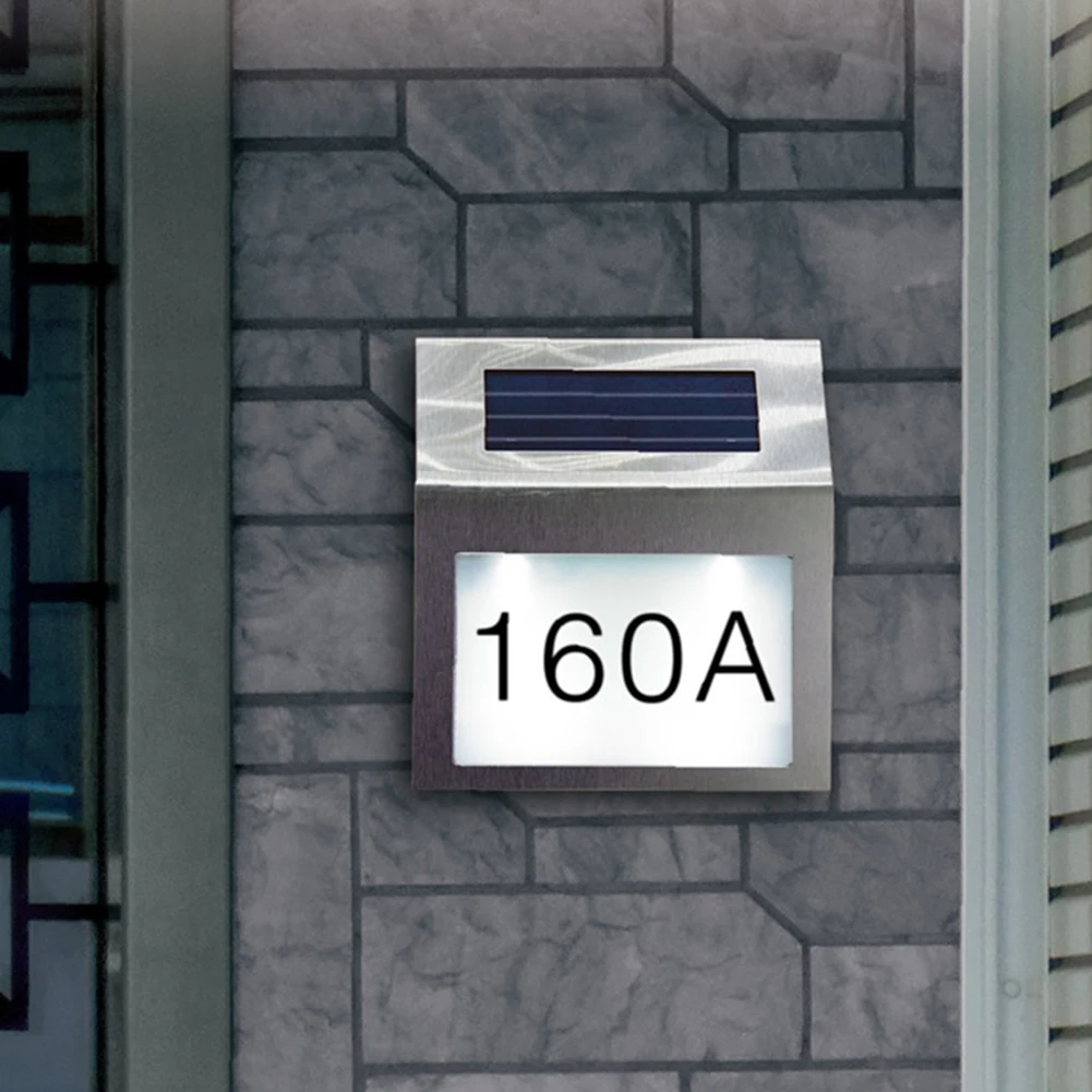House Number LED Solar Lamp Wa - огляд і ціна Outdoor Power Number