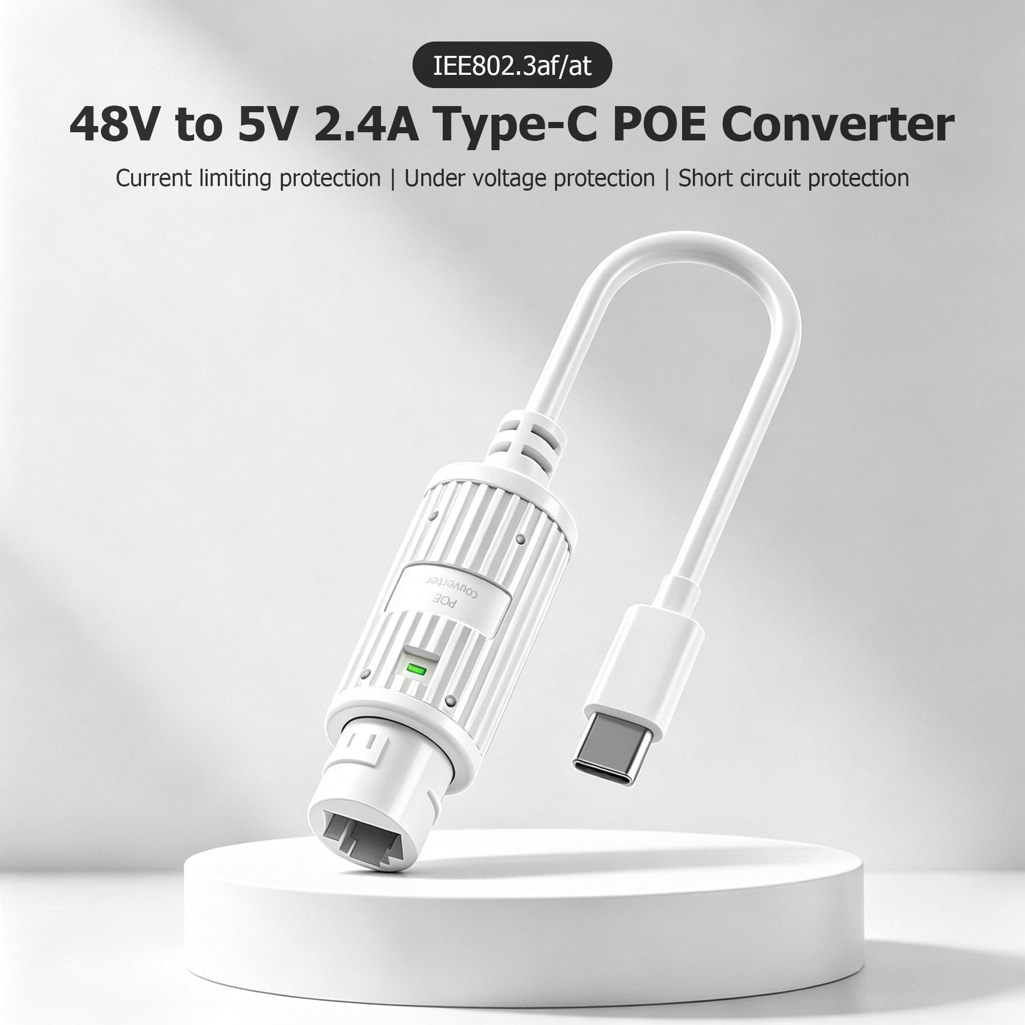 POE to USB-C Power Converter O - огляд і ціна Outdoor Power Adapter Usb