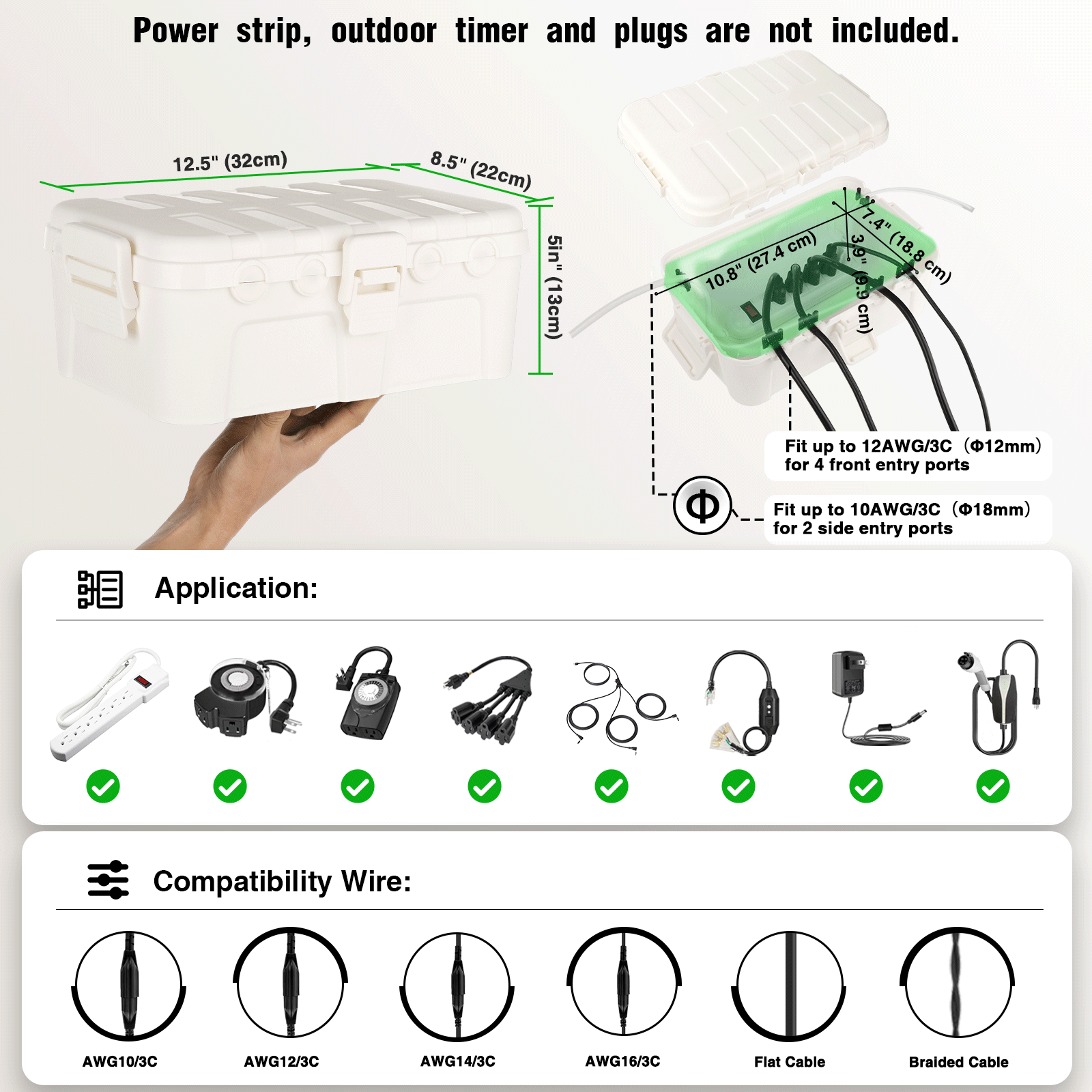 Large Outdoor Waterproof Elect - огляд і ціна Outdoor Power Timer