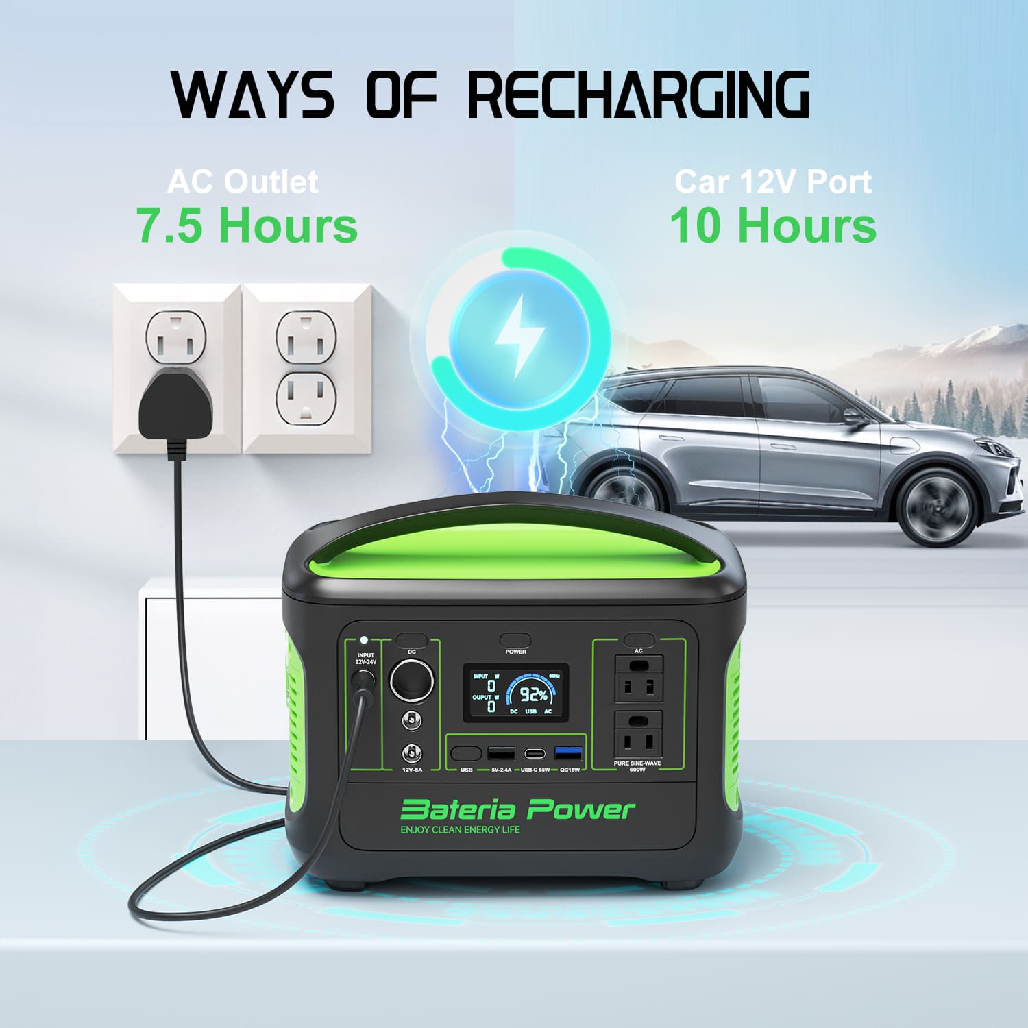 Outdoor 600W Solar Generator W - огляд і ціна Outdoor Power Generator