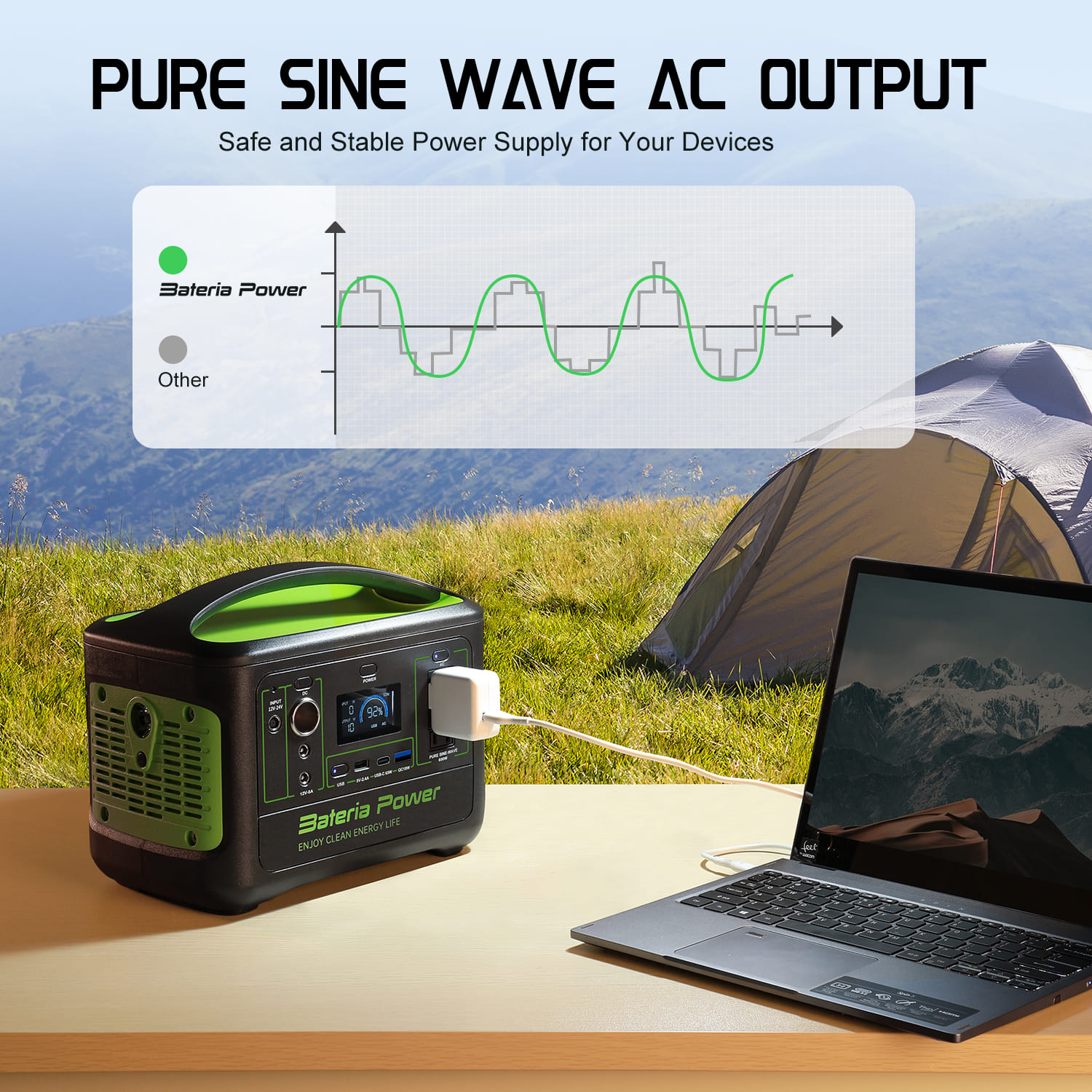 Outdoor 600W Solar Generator W - огляд і ціна Outdoor Power Generator