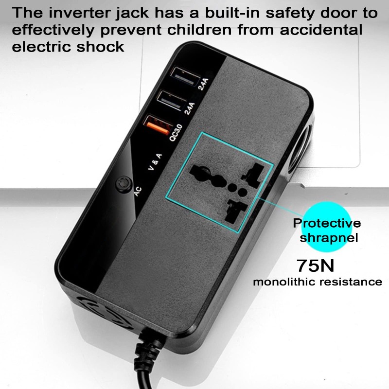 200W Portable Car Inverter Car - огляд і ціна Outdoor Power Adapter Usb