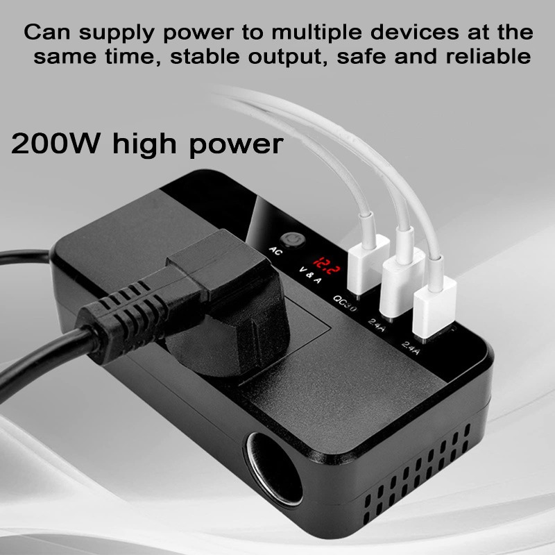 200W Portable Car Inverter Car - огляд і ціна Outdoor Power Adapter Usb