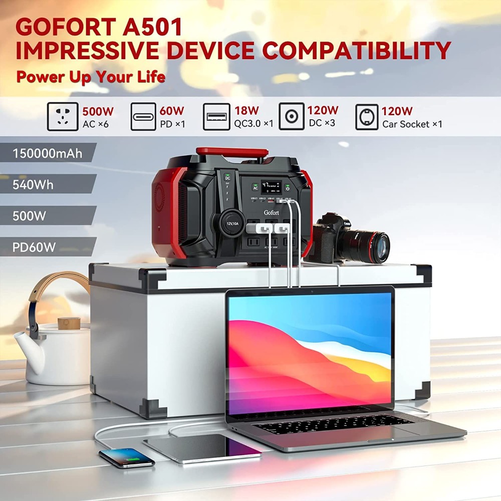 Portable Power Station 540Wh/5 - огляд і ціна Outdoor Power Outlet