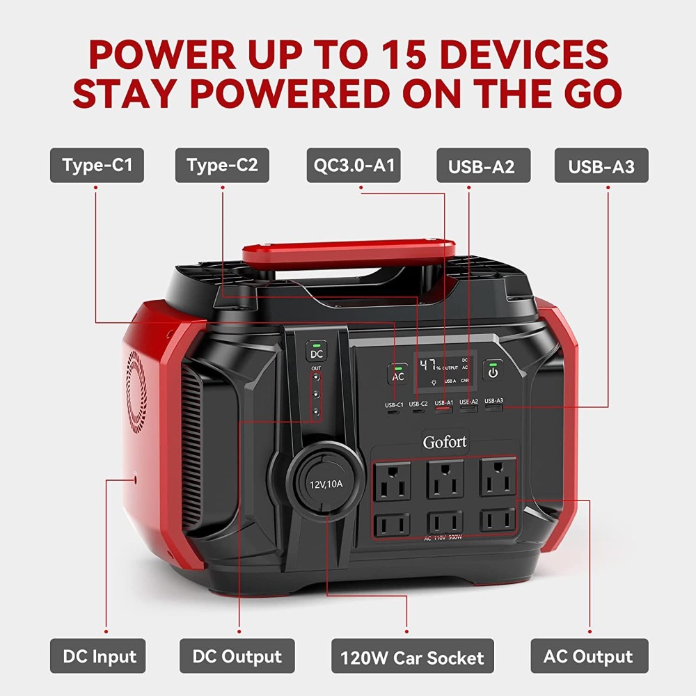 Portable Power Station 540Wh/5 - огляд і ціна Outdoor Power Outlet